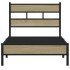 Estructura de cama sin colchón madera roble Sonoma 100x200