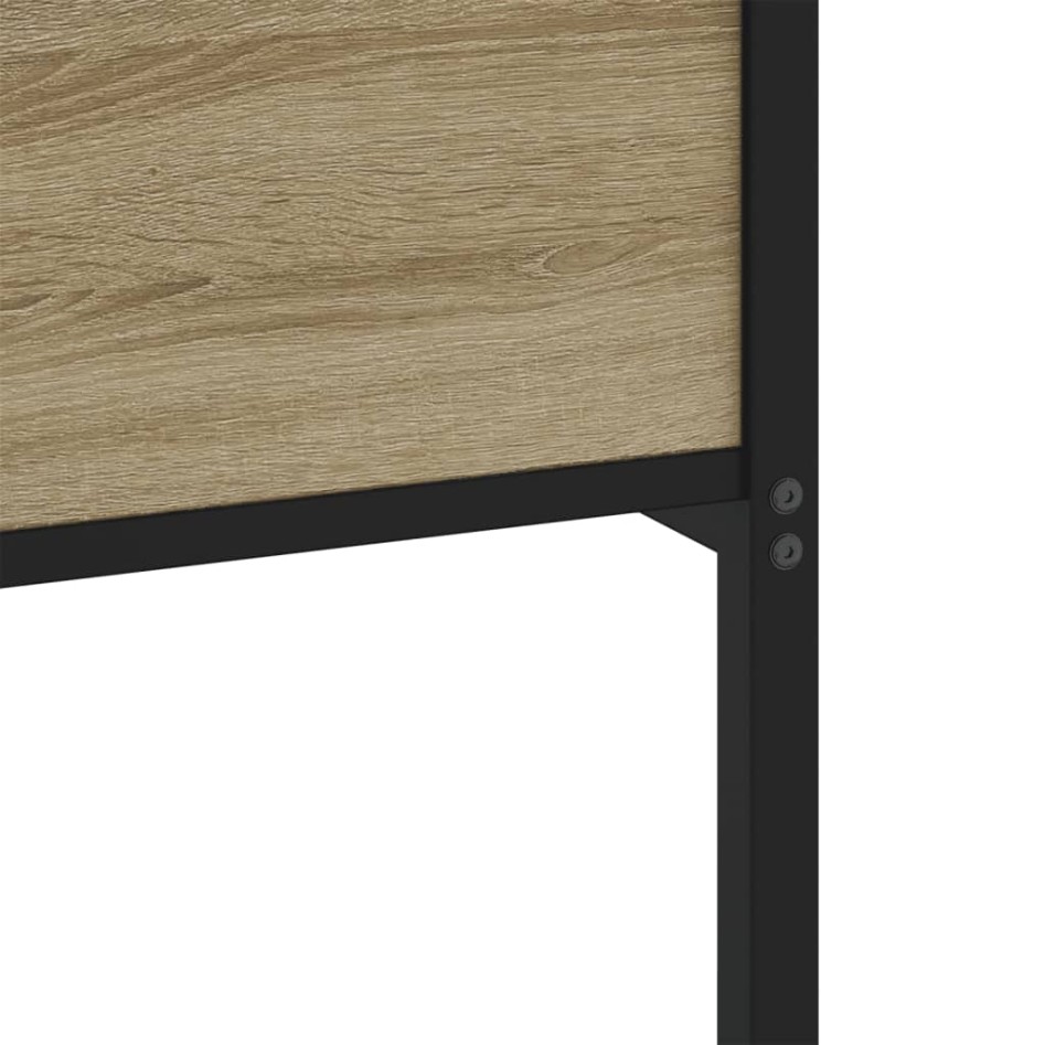 Estructura de cama sin colchón madera roble Sonoma 90x190