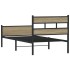 Estructura de cama sin colchón madera roble Sonoma 75x190