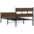 Estructura de cama sin colchón madera marrón roble 100x200
