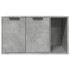 Mueble arenero para gatos madera gris hormigón 80x50x45