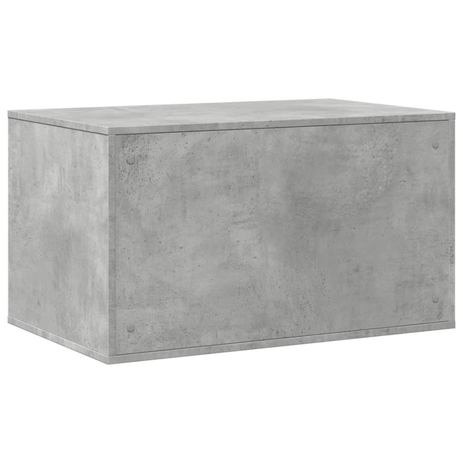 Mueble arenero para gatos madera gris hormigón 80x50x45