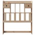Cabecero de cama con almacenaje madera maciza de pino 75