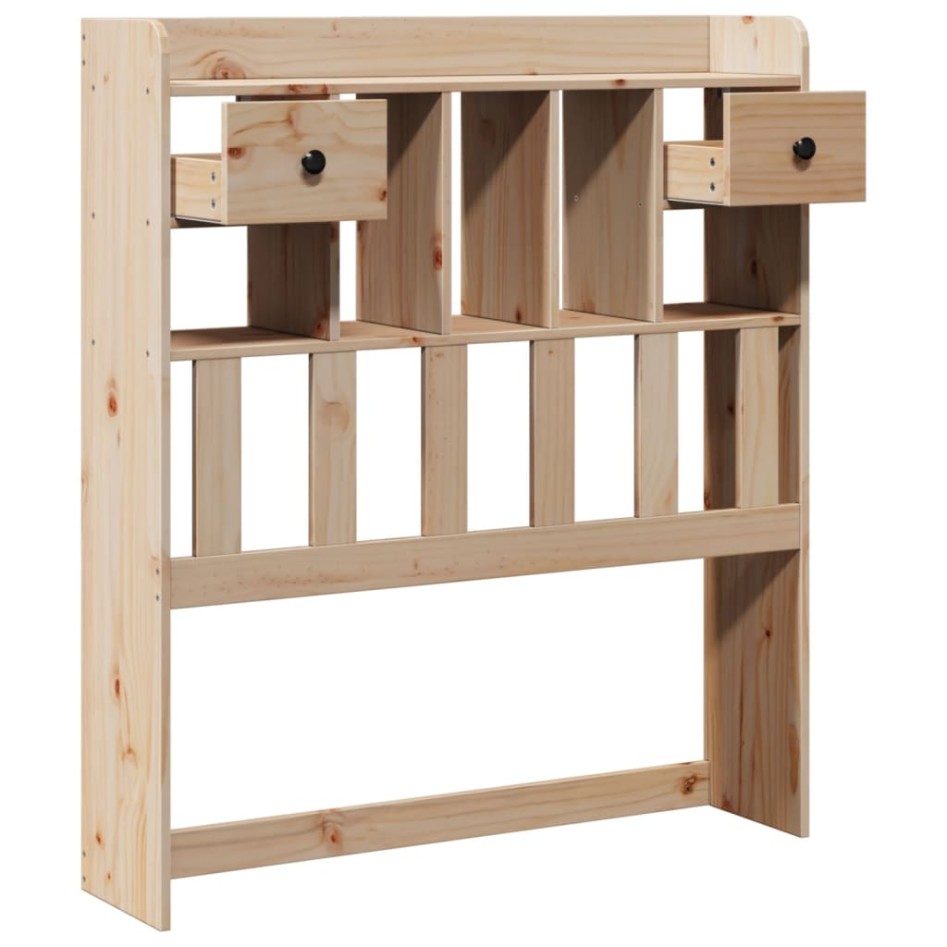 Cabecero de cama con almacenaje madera maciza de pino 75