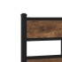 Estructura de cama sin colchón metal roble ahumado 100x200