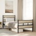 Estructura de cama sin colchón metal roble Sonoma 90x190