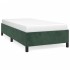 Estructura de cama sin colchón terciopelo verde oscuro