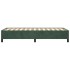 Estructura de cama sin colchón terciopelo verde oscuro