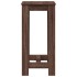 Mesa alta de bar madera ingeniería marrón roble 51x50x103,5