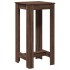 Mesa alta de bar madera ingeniería marrón roble 51x50x103,5