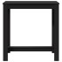 Mesa alta de bar madera ingeniería negra 102x50x103,5