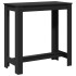 Mesa alta de bar madera ingeniería negra 102x50x103,5