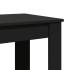 Mesa alta de bar madera ingeniería negra 102x50x103,5