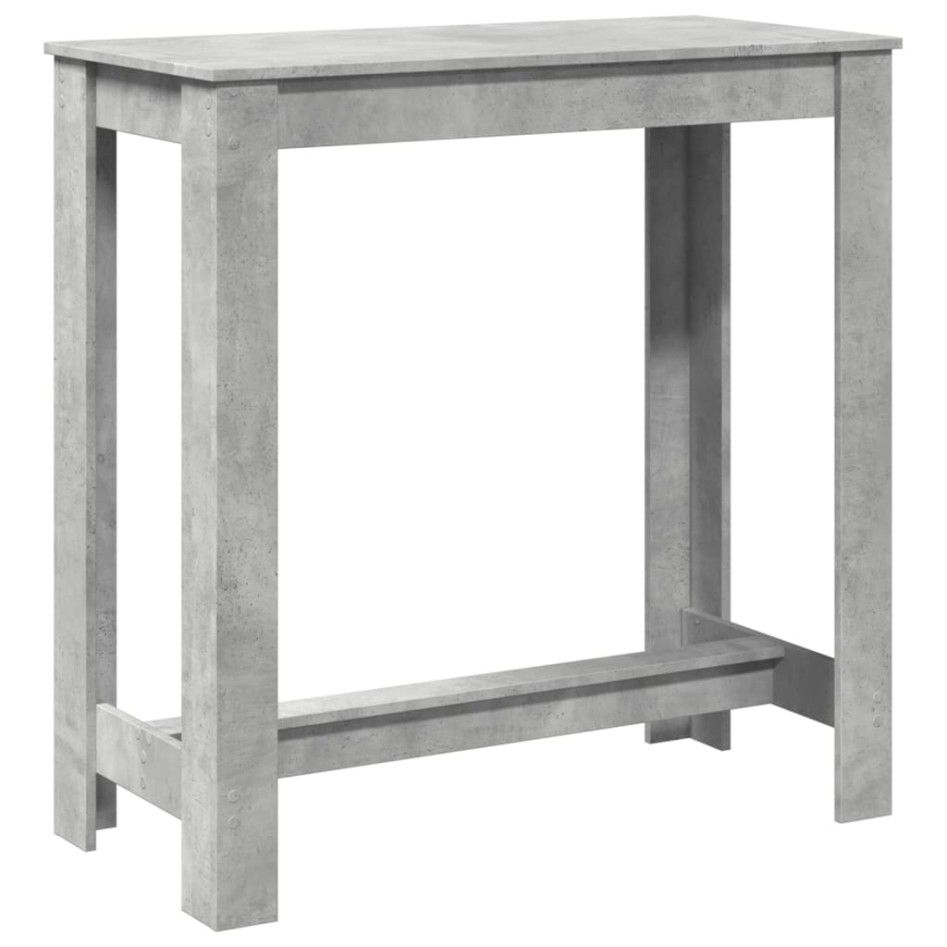 Mesa alta de bar madera ingeniería gris hormigón