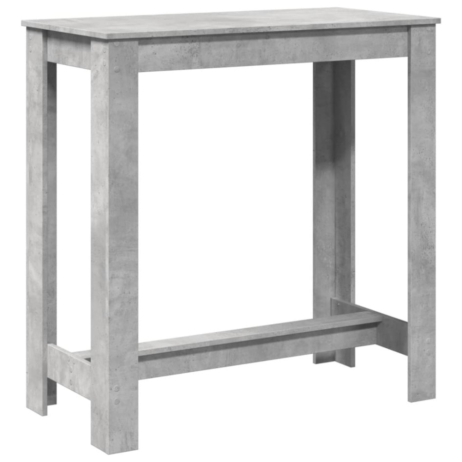 Mesa alta de bar madera ingeniería gris hormigón