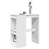 Mesa alta con estantes madera ingeniería 90x47,5x103,5
