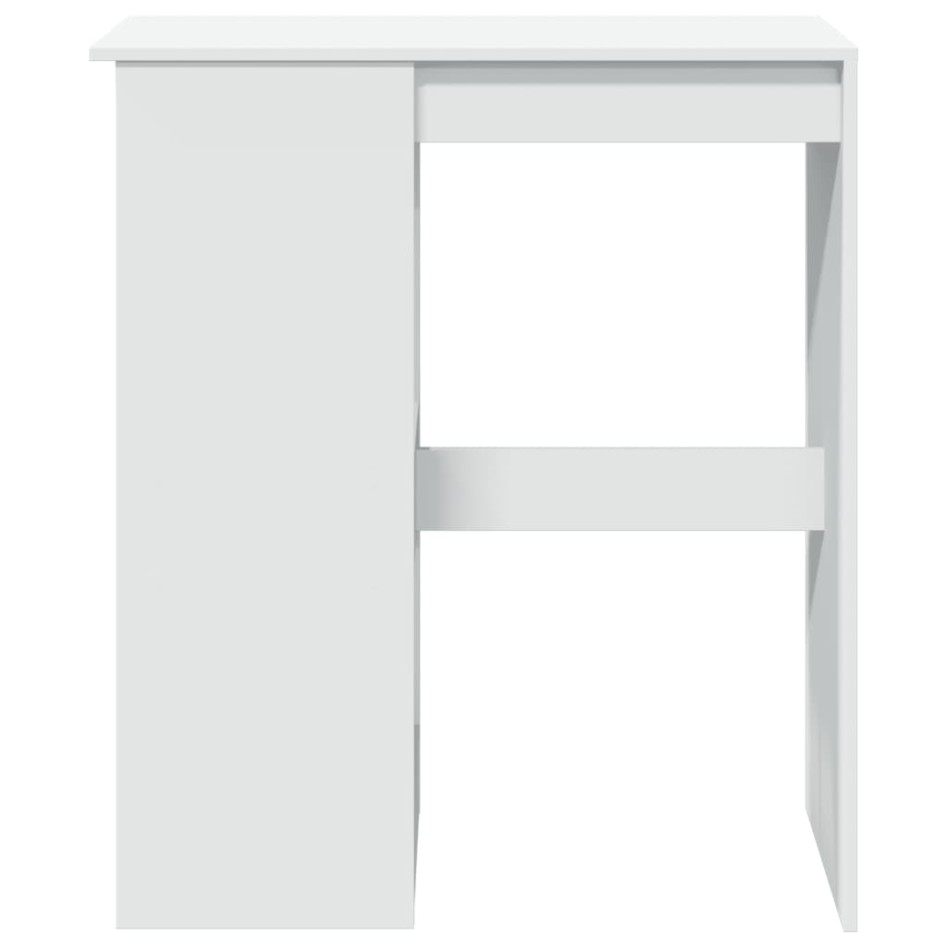 Mesa alta con estantes madera ingeniería 90x47,5x103,5