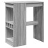 Mesa alta con estantes madera gris Sonoma 90x47,5x103,5