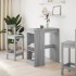 Mesa alta con estantes madera gris Sonoma 90x47,5x103,5