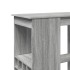 Mesa alta con estantes madera gris Sonoma 90x47,5x103,5