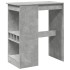 Mesa alta con estantes madera gris hormigón 90x47,5x103,5