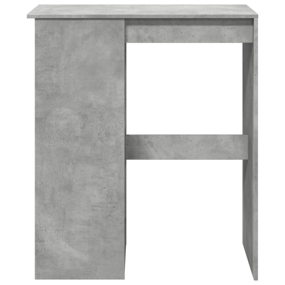 Mesa alta con estantes madera gris hormigón 90x47,5x103,5