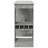 Mesa alta con estantes madera gris hormigón 90x47,5x103,5