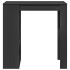 Mesa bar con estantes madera ingeniería negro 102x50x103,5
