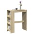 Mesa alta bar con estantes madera roble Sonoma 90x40x103,5