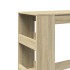 Mesa alta bar con estantes madera roble Sonoma 90x40x103,5