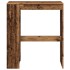 Mesa alta con estantes madera envejecida 90x40x103,5