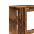 Mesa alta con estantes madera envejecida 90x40x103,5