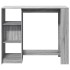 Mesa alta con estante gris Sonoma 124x46x103,5