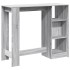 Mesa alta con estante gris Sonoma 124x46x103,5
