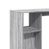Mesa alta con estante gris Sonoma 124x46x103,5