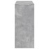 Mesa bar con estante madera gris hormigón 124x46x103,5