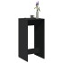 Mesa alta de bar madera de ingeniería negra 51x50x103,5