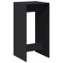 Mesa alta de bar madera de ingeniería negra 51x50x103,5