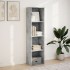 Estantería de madera de ingeniería gris hormigón 40x30x152