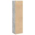 Estantería de madera de ingeniería gris hormigón 40x30x152