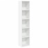 Estantería librería madera de ingeniería blanco 40x30x189