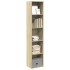 Estantería de madera de ingeniería roble Sonoma 40x30x189