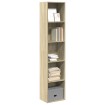 Estantería de madera de ingeniería roble Sonoma 40x30x189 cm