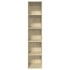 Estantería de madera de ingeniería roble Sonoma 40x30x189