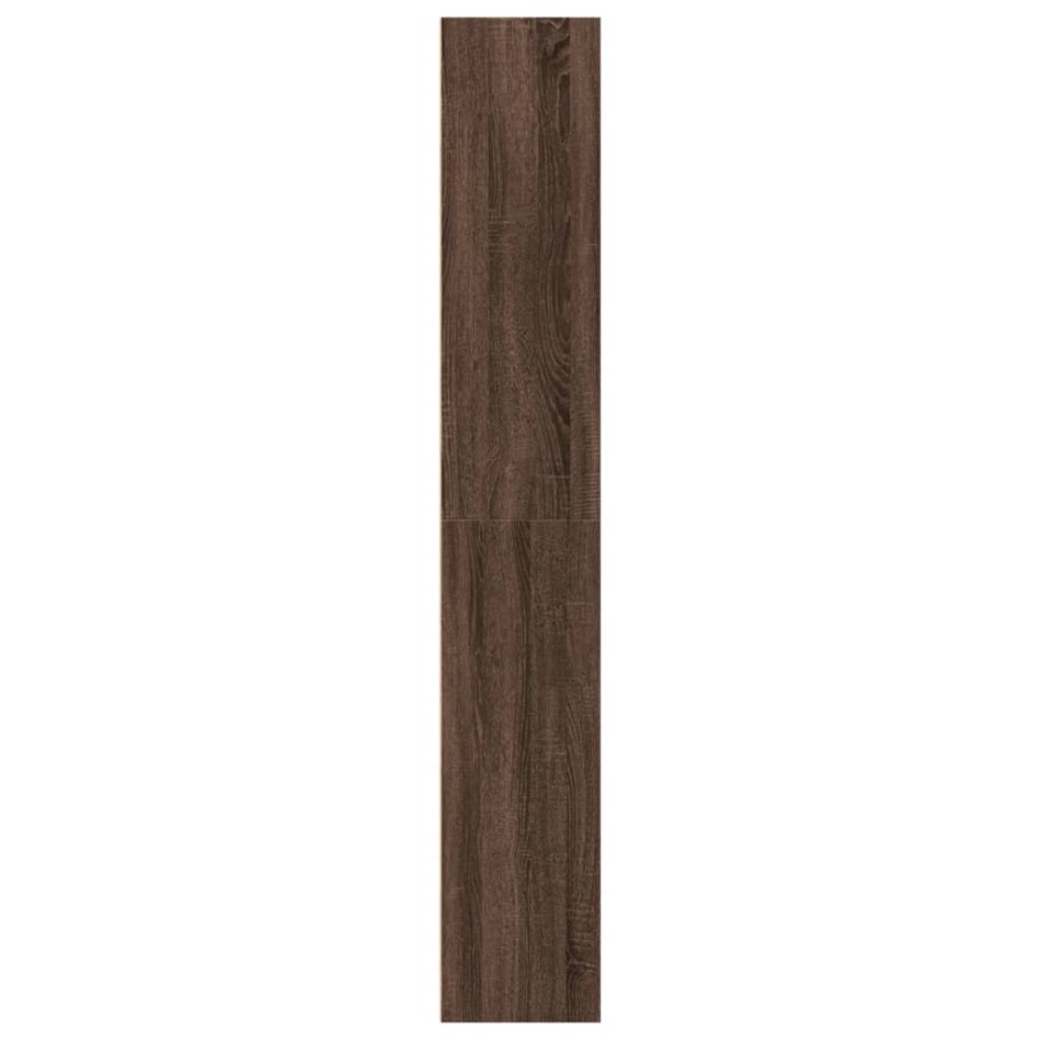 Estantería madera de ingeniería marrón roble 40x30x189
