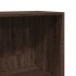 Estantería madera de ingeniería marrón roble 40x30x189