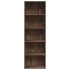 Estantería de madera de ingeniería marrón roble 60x30x189