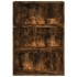 Estantería madera de ingeniería roble ahumado 80x30x114