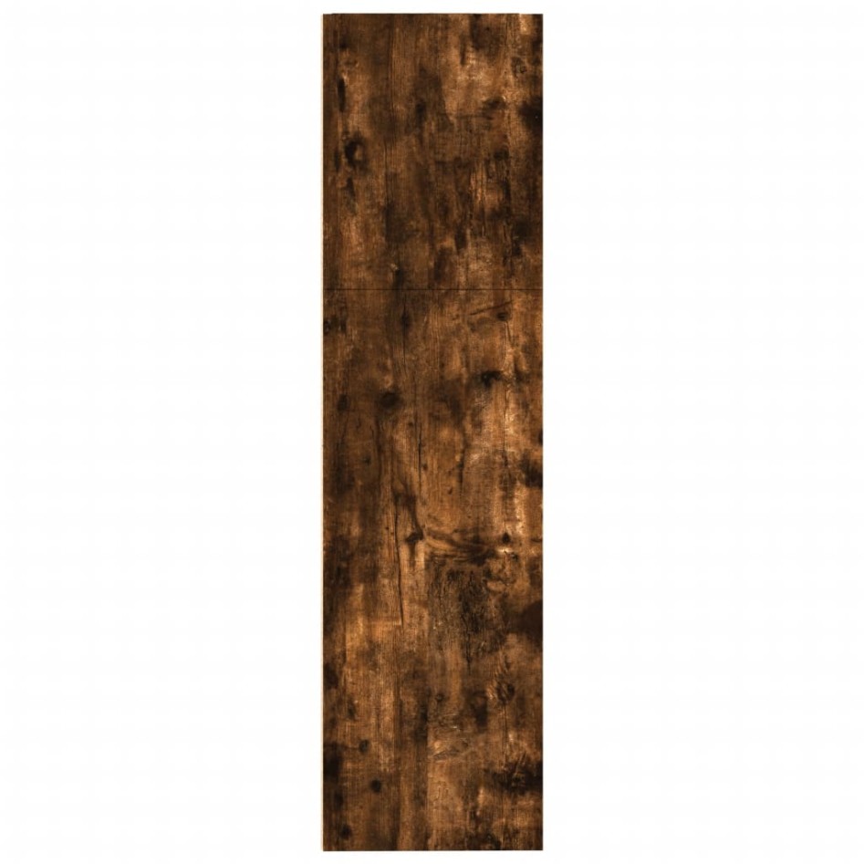 Estantería madera de ingeniería roble ahumado 80x30x114