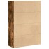 Estantería madera de ingeniería roble ahumado 80x30x114